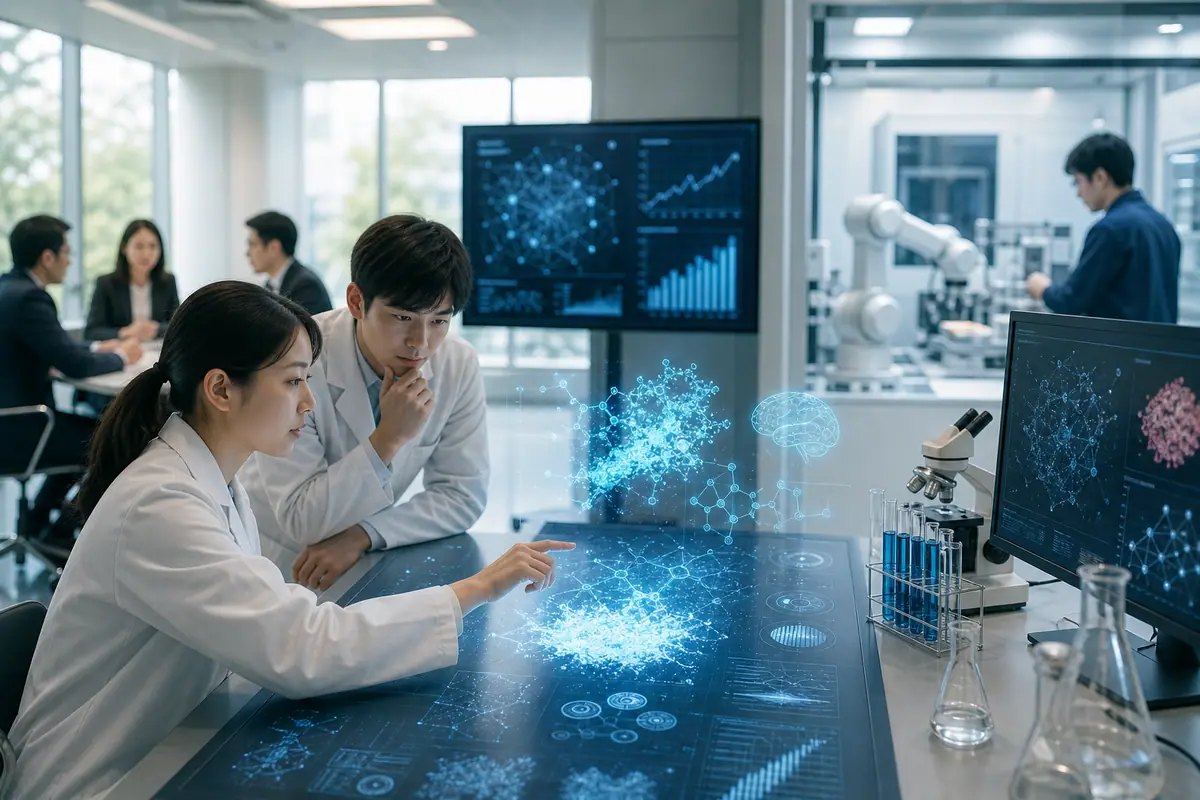 AIが科学発見を加速し社会基盤を変革:市場競争とガバナンスの課題に関するイメージ