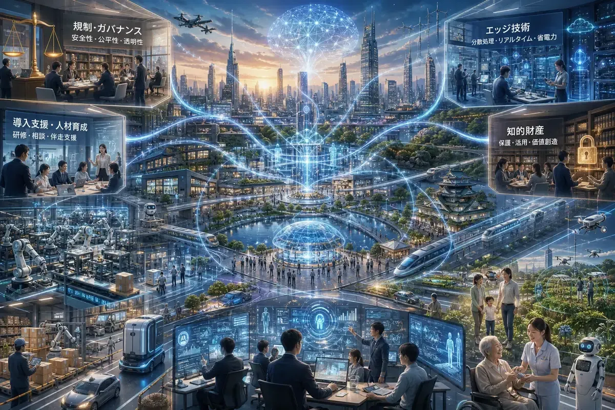 AIの実務移行を加速する規制緩和、伴走型支援、エッジAI、知財の最新動向