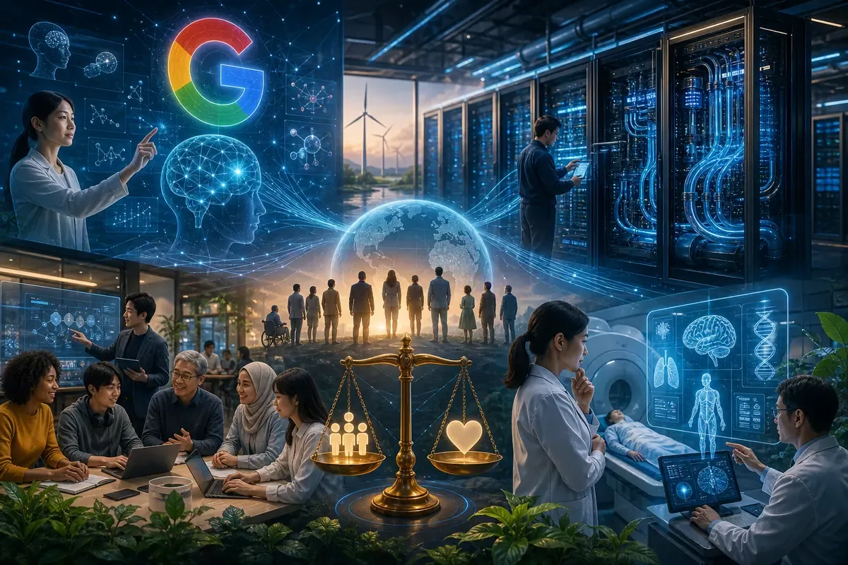 Google AI進化と社会変革:インフラ、労働、倫理、医療の課題