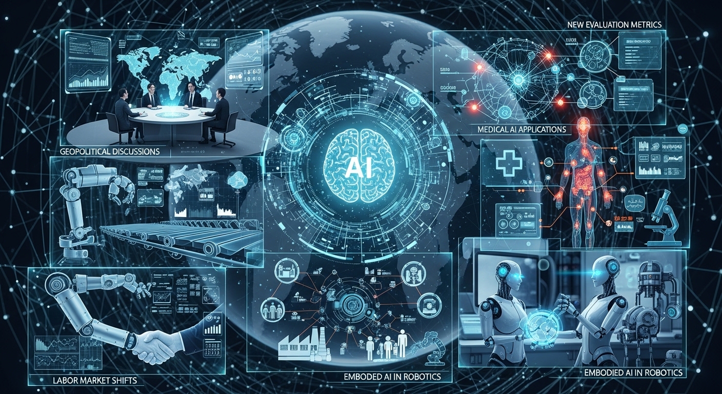AIが変革する世界:地政学、労働市場、物理世界、医療、評価基準の最新動向