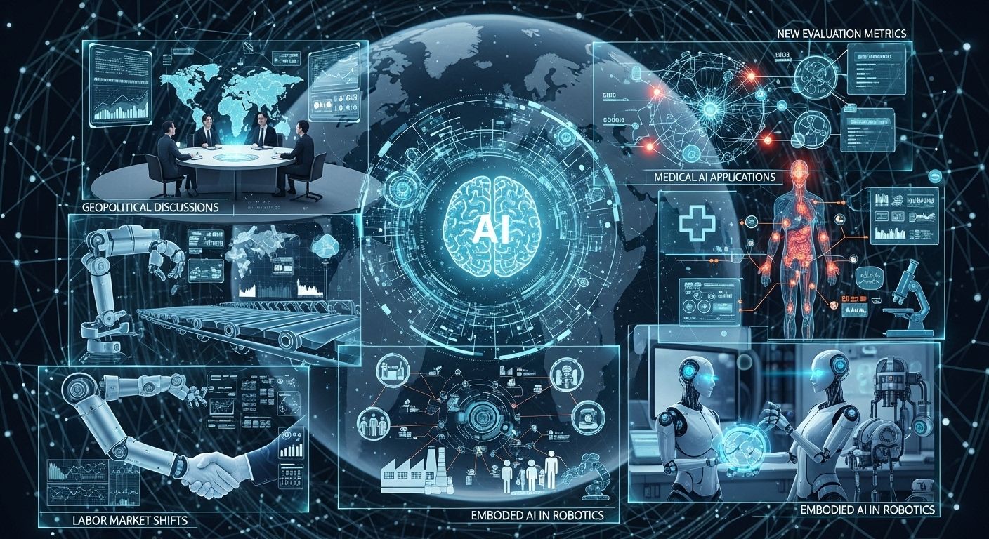 AIが変革する世界:地政学、労働市場、物理世界、医療、評価基準の最新動向