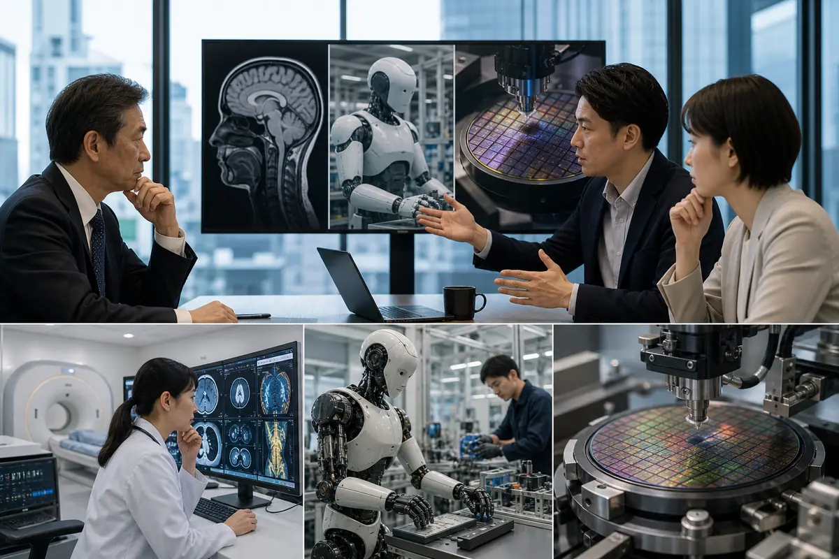 経営層が押さえるべきAIの現実：医療リスク、物理AI、半導体後工程に関するイメージ