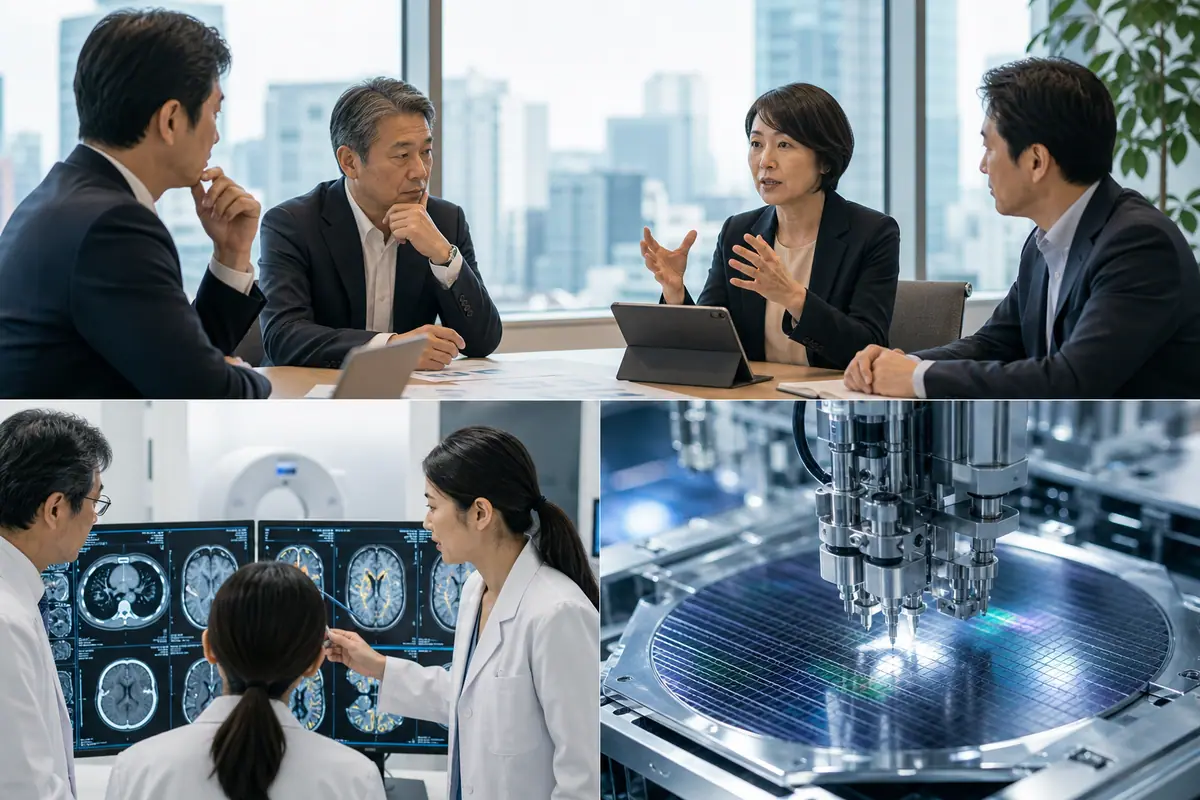 経営層が押さえるべきAIの現実：医療リスク、物理AI、半導体後工程に関するイメージ