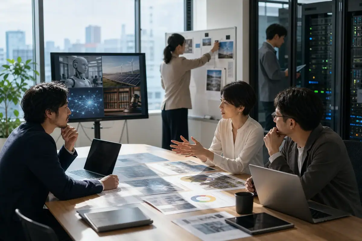 AI運用成熟期の課題：エージェント、電力、著作権の現実と企業戦略に関するイメージ