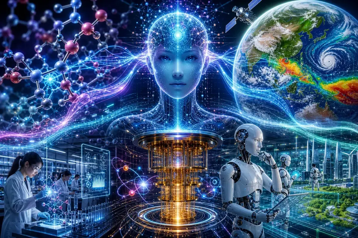AIの物理世界進出と社会課題解決:創薬・量子・ロボット・気候変動が変える未来