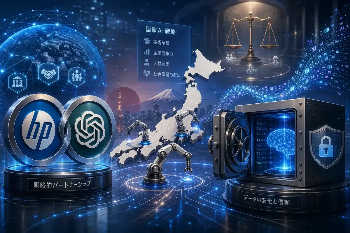 HPとOpenAI提携、日本のフィジカルAI戦略、Confidential AI、AI採用バイアス：今日のAI業界動向