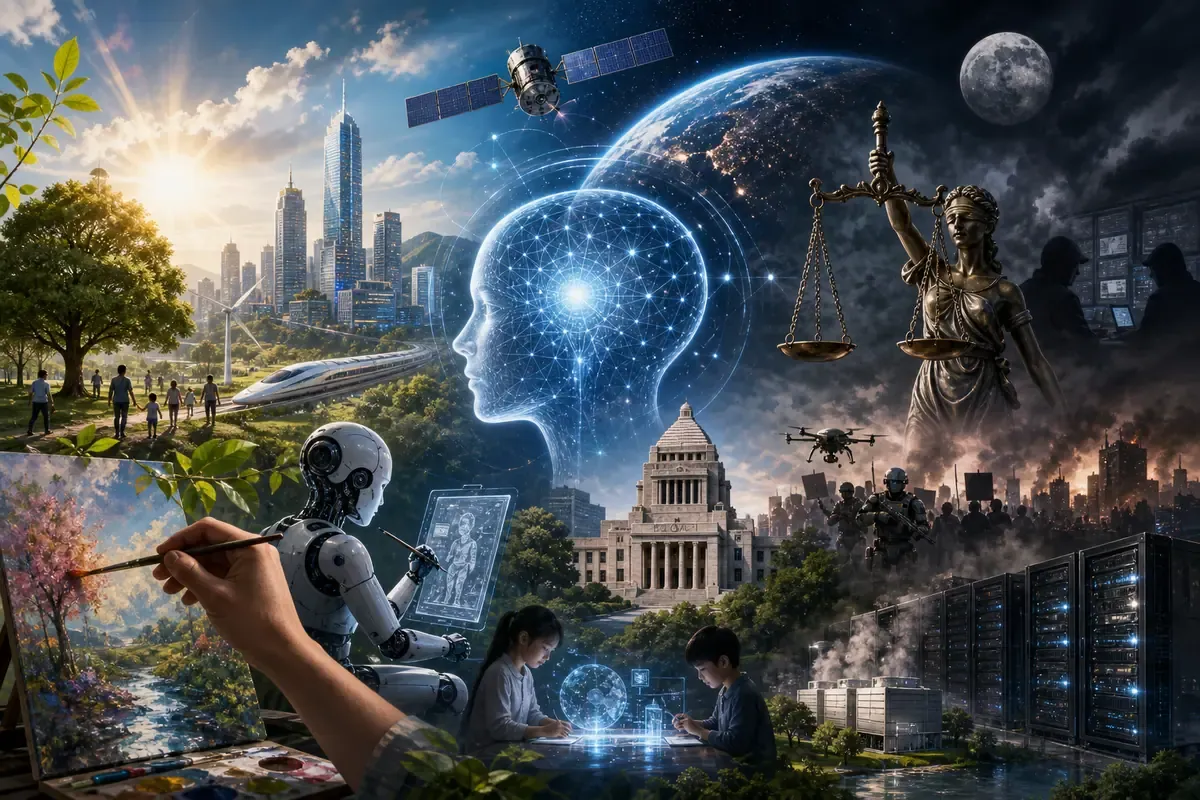 AIの光と影：誇大広告規制、創造性、宇宙安全保障、環境負荷が示す未来