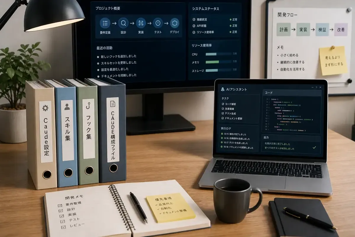 Claude Codeのファイル構成で迷わない！理想的な配置とhooks活用ガイド