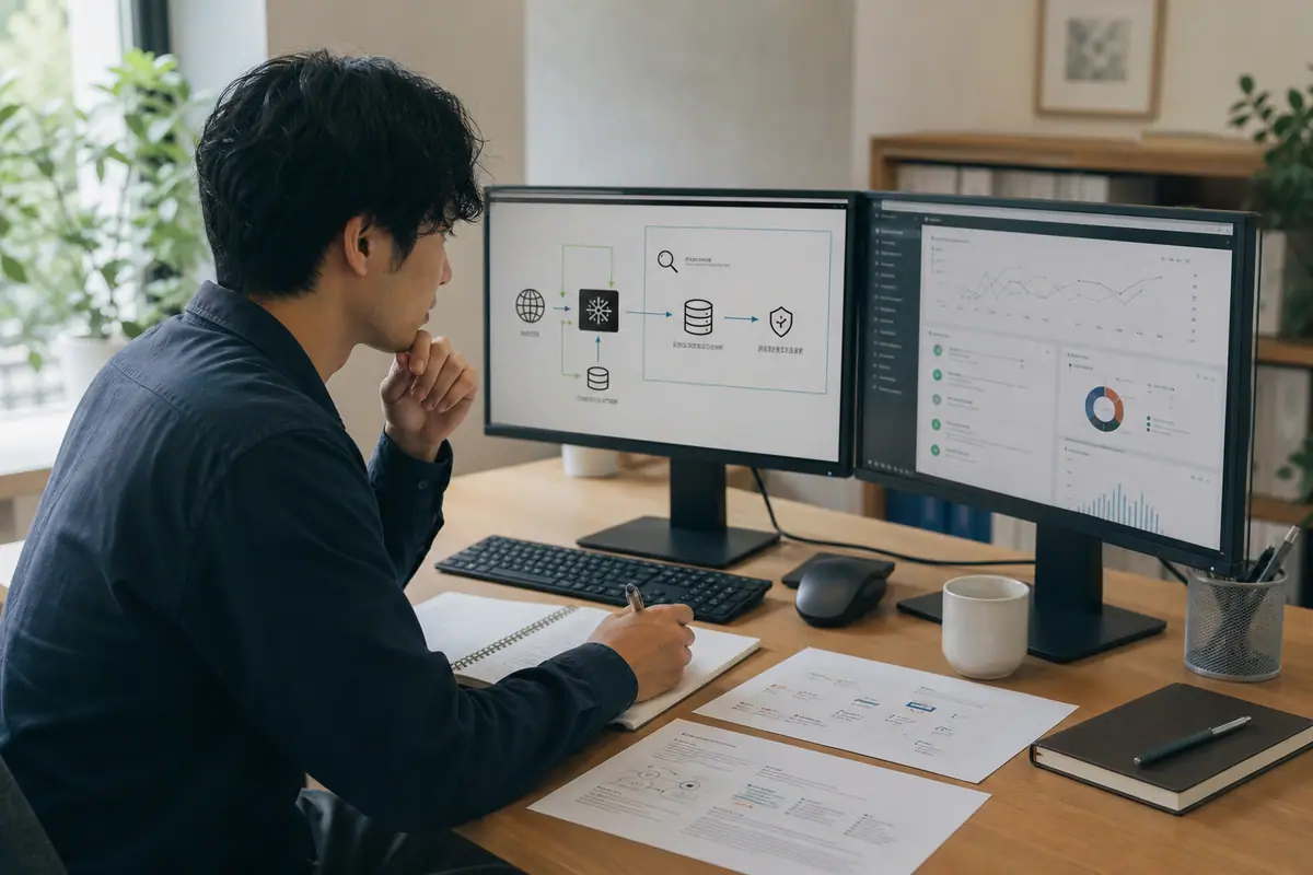 Claude Codeで外部情報を安全に調査する：AIと人間の協働ワークフローに関するイメージ