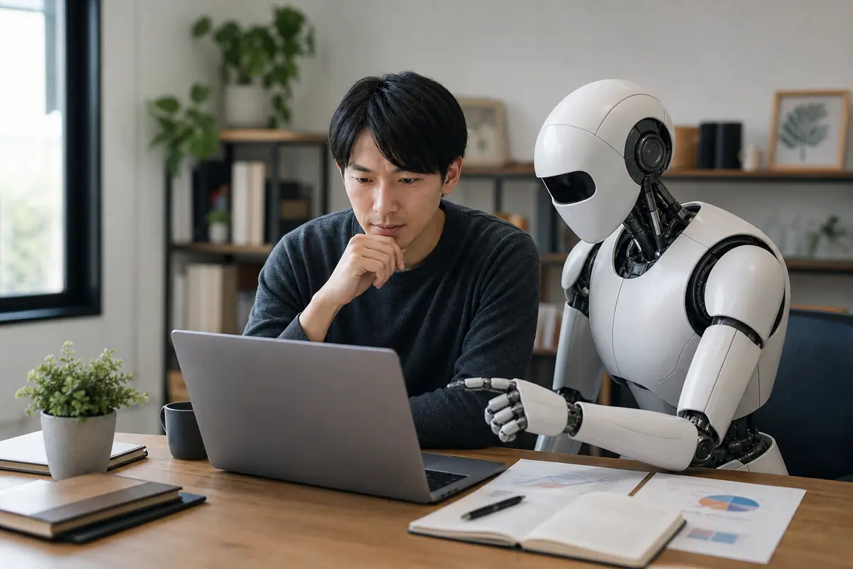 Claude Codeで外部情報を安全に調査する：AIと人間の協働ワークフローに関するイメージ